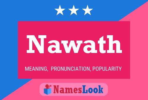 Affiche de nom Nawath