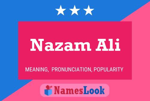 Affiche de nom Nazam Ali