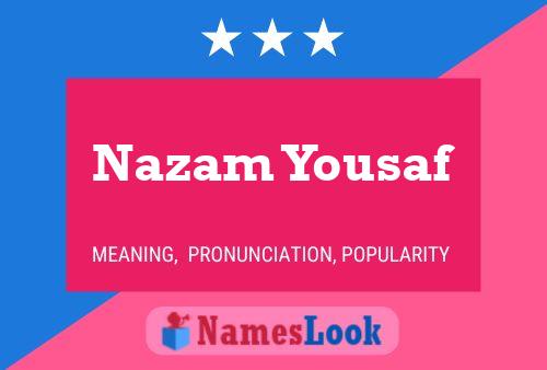 Affiche de nom Nazam Yousaf