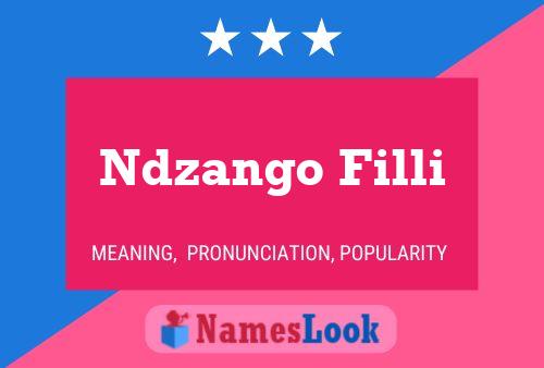 Affiche de nom Ndzango Filli