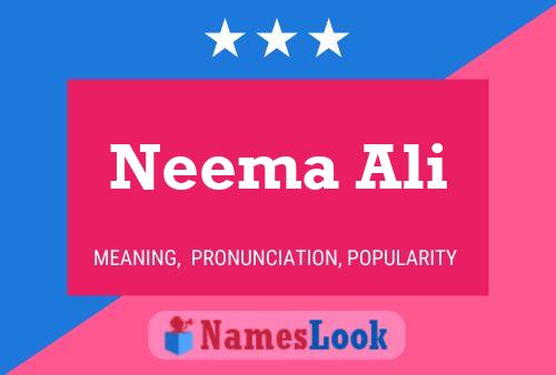 Affiche de nom Neema Ali