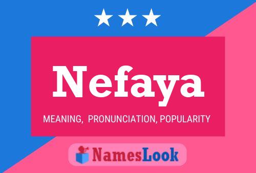 Affiche de nom Nefaya