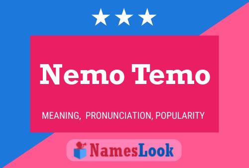 Affiche de nom Nemo Temo