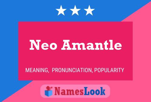 Affiche de nom Neo Amantle