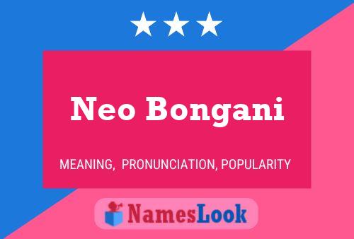 Affiche de nom Neo Bongani