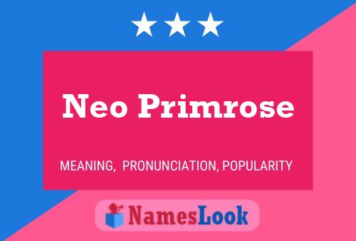 Affiche de nom Neo Primrose