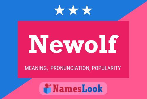 Affiche de nom Newolf