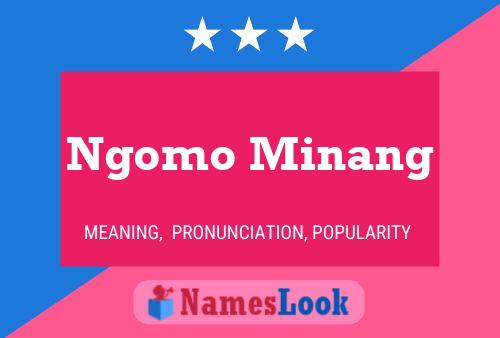 Affiche de nom Ngomo Minang