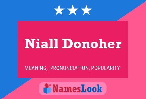 Affiche de nom Niall Donoher