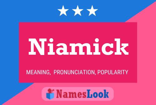 Affiche de nom Niamick