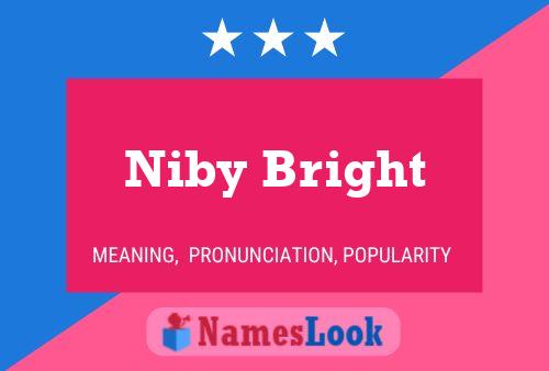 Affiche de nom Niby Bright