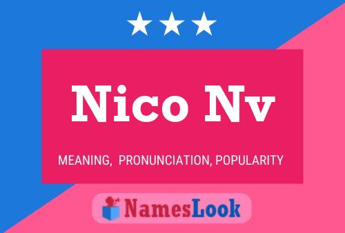 Affiche de nom Nico Nv