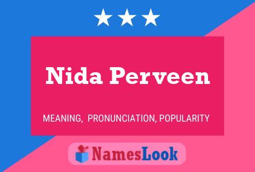 Affiche de nom Nida Perveen