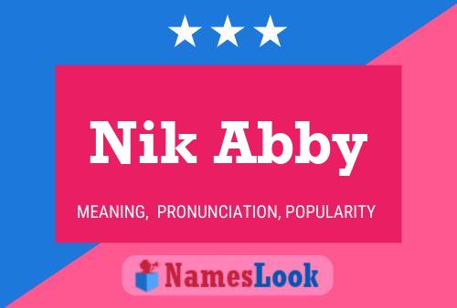 Affiche de nom Nik Abby