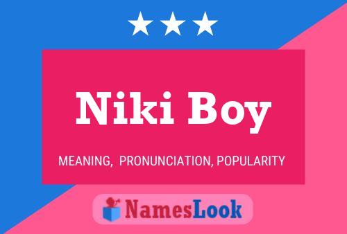 Affiche de nom Niki Boy