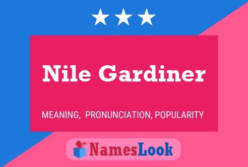 Affiche de nom Nile Gardiner