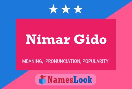 Affiche de nom Nimar Gido