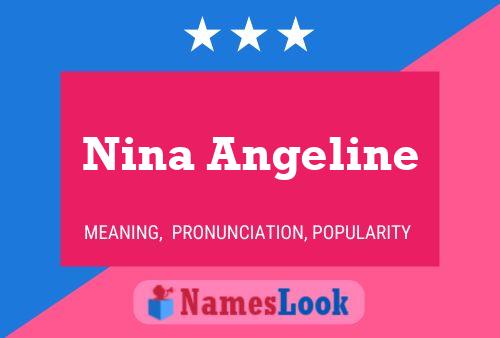 Affiche de nom Nina Angeline