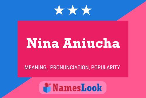 Affiche de nom Nina Aniucha