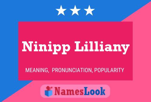 Affiche de nom Ninipp Lilliany