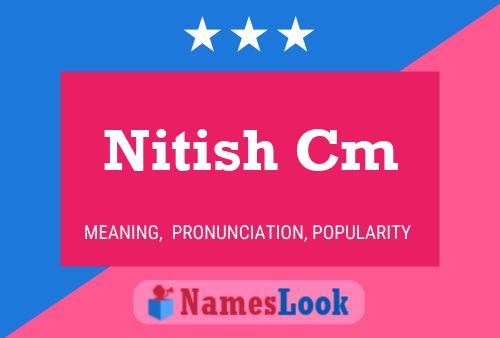 Affiche de nom Nitish Cm