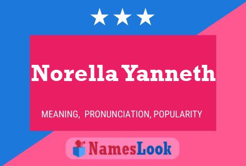 Affiche de nom Norella Yanneth