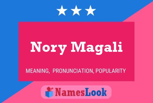 Affiche de nom Nory Magali