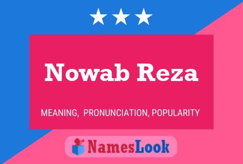 Affiche de nom Nowab Reza