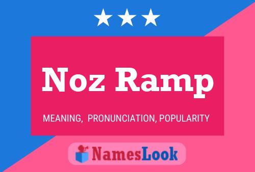 Affiche de nom Noz Ramp