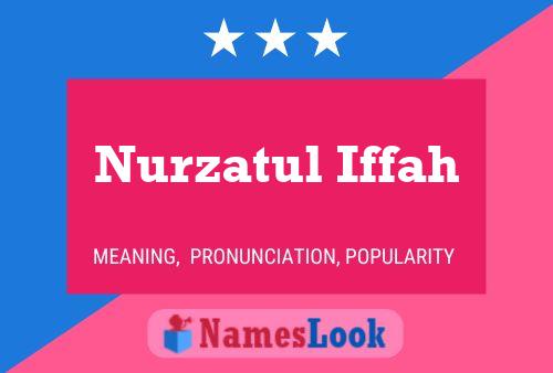 Affiche de nom Nurzatul Iffah