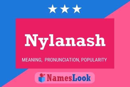 Affiche de nom Nylanash