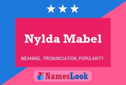 Affiche de nom Nylda Mabel