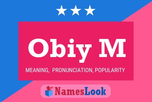 Affiche de nom Obiy M