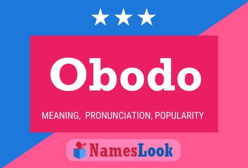 Affiche de nom Obodo