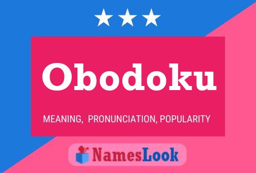 Affiche de nom Obodoku