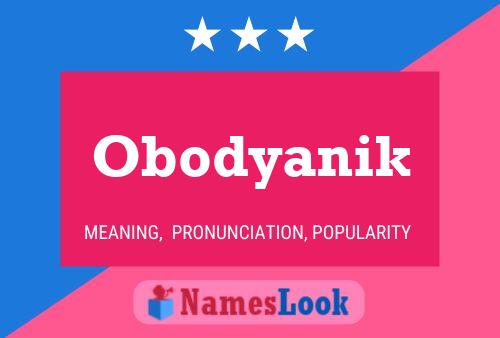 Affiche de nom Obodyanik