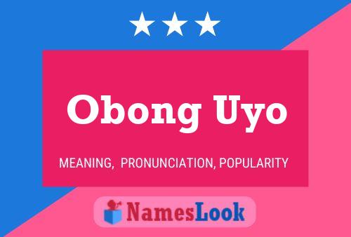 Affiche de nom Obong Uyo