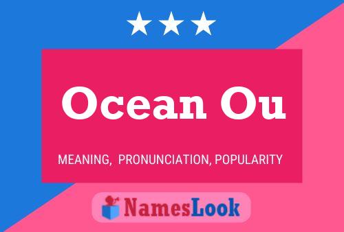 Affiche de nom Ocean Ou