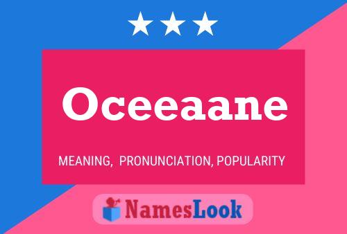 Affiche de nom Oceeaane