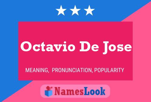 Affiche de nom Octavio De Jose