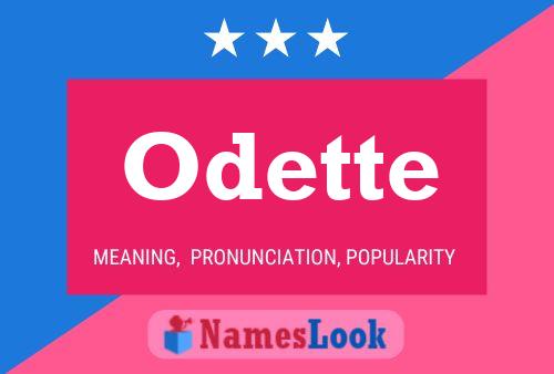 Affiche de nom Odette