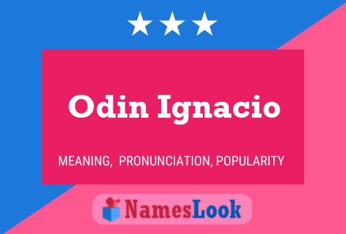 Affiche de nom Odin Ignacio