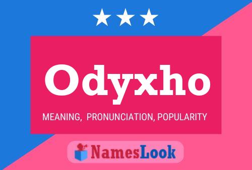 Affiche de nom Odyxho