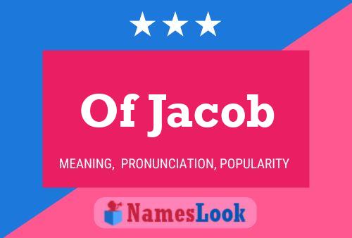 Affiche de nom Of Jacob