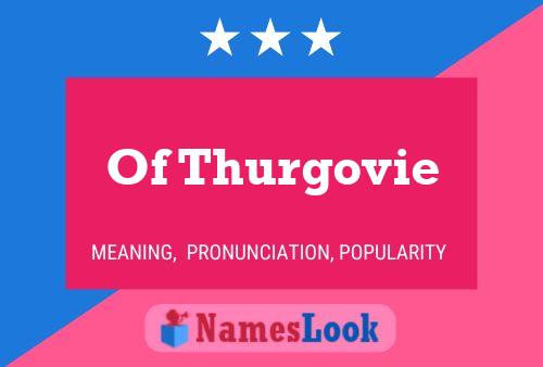 Affiche de nom Of Thurgovie