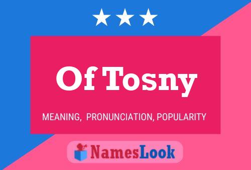 Affiche de nom Of Tosny