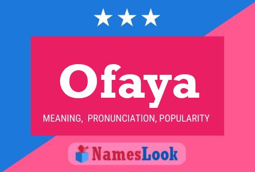 Affiche de nom Ofaya