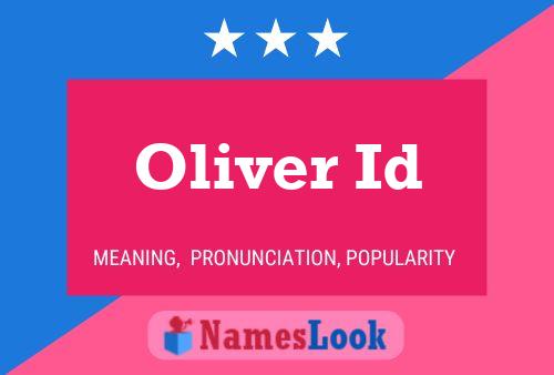 Affiche de nom Oliver Id