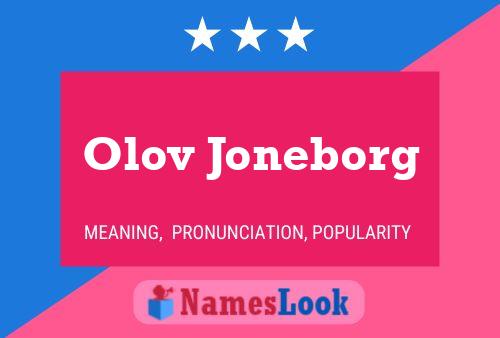 Affiche de nom Olov Joneborg