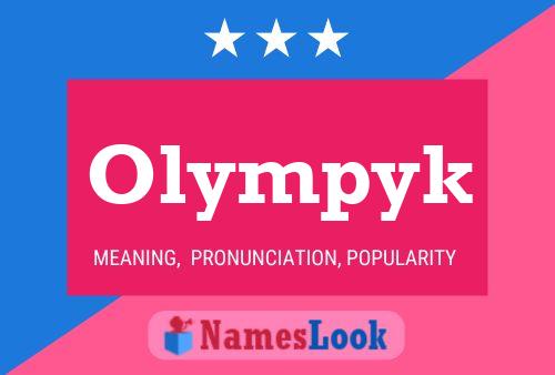 Affiche de nom Olympyk